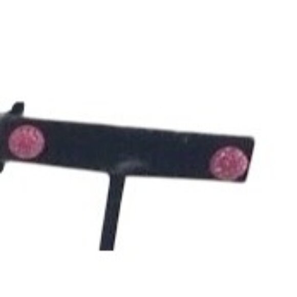 Jewelry, Silver, Sterling, Earrings, .925 Pink Crystal Stud, Like New Condition - Picture 1 of 5